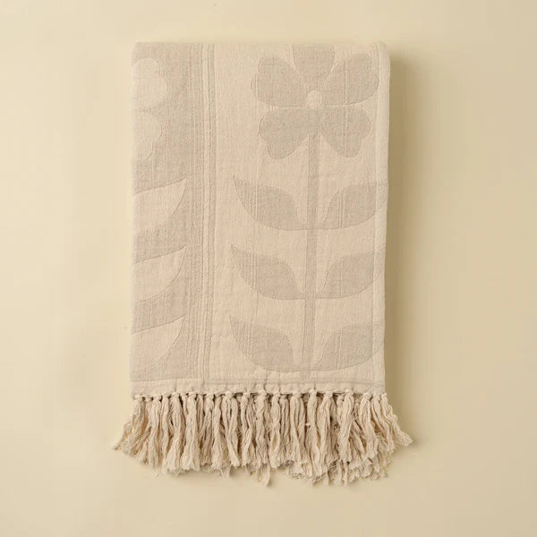 Indaba Daisy Days Throw | Light Grey – Pick-it-Fence Pembroke