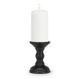 Black Turned Pillar Holder | Extra Small