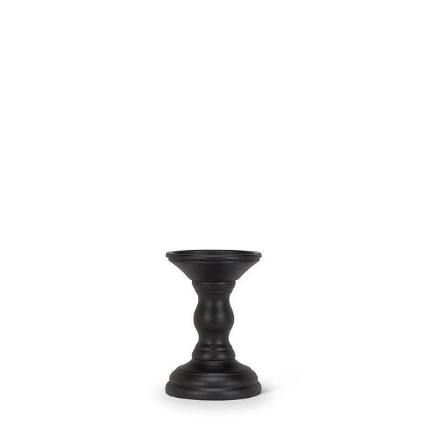Black Turned Pillar Holder | Extra Small