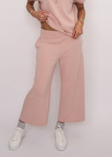 Victoria Cropped Pants | Shell Pink