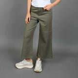 Philomena Twill Pants | Olive - FINAL SALE