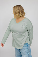 Janis Long Sleeve Tee | Light Sage