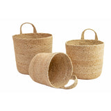 Round Jute Hanging Basket | Natural