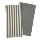 Lucia Tea Towel Set of 2 | Grey