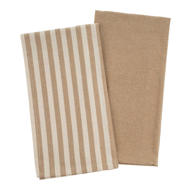 Lucia Tea Towel Set of 2 | Sand