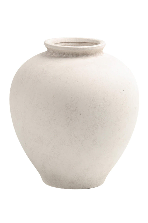 White Terracotta Vase | Large