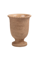 Tall Basketweave Planter | Small