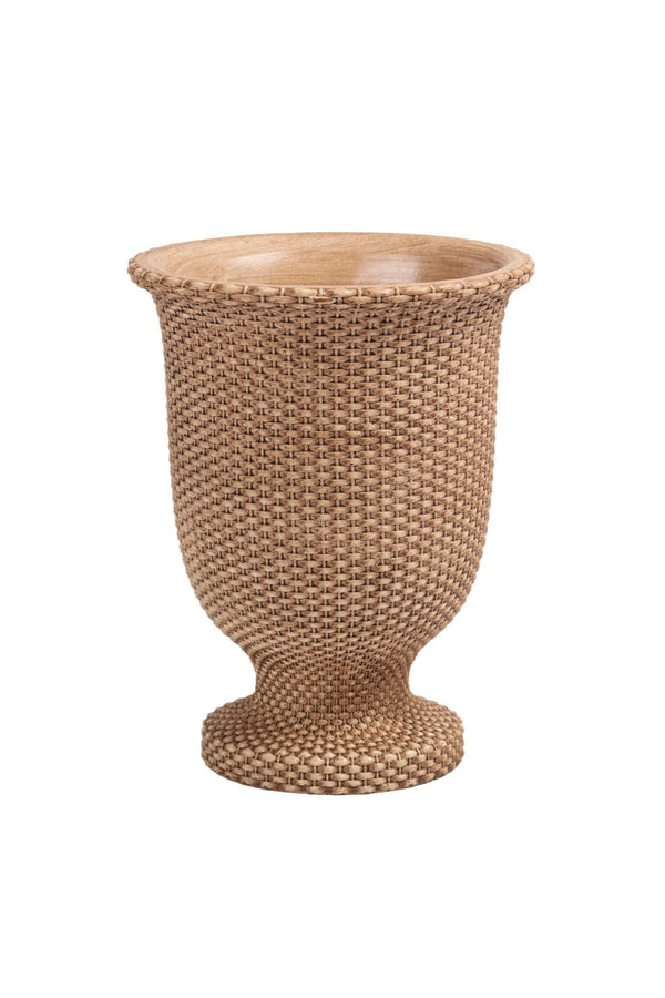 Tall Basketweave Planter | Small