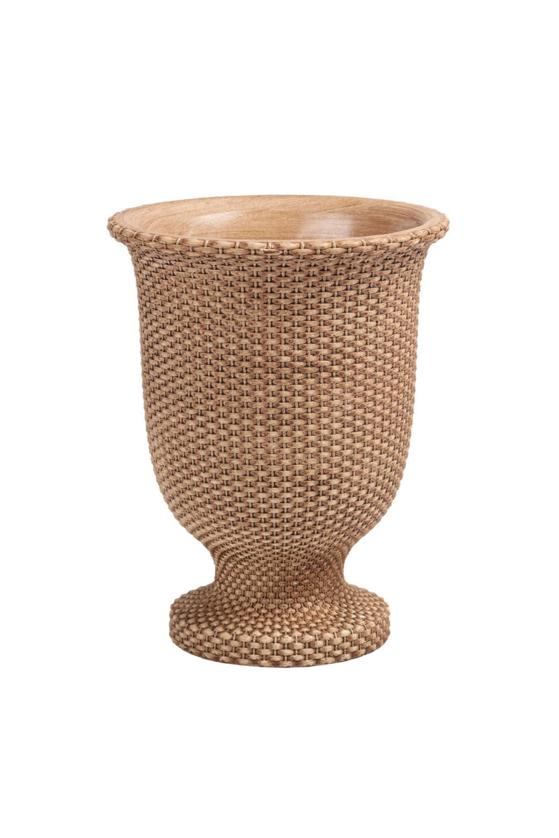 Tall Basketweave Planter | Small