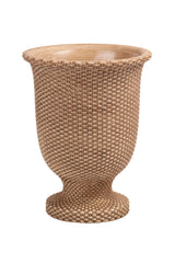 Tall Basketweave Planter | Large