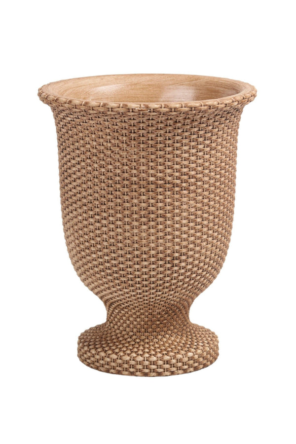 Tall Basketweave Planter | Large