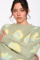 Petal Pullover | Green - FINAL SALE