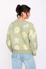 Petal Pullover | Green - FINAL SALE