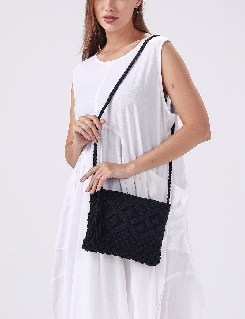 Crochet Crossbody | Black