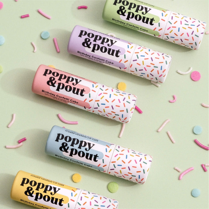 Poppy & Pout Birthday Confetti Cake