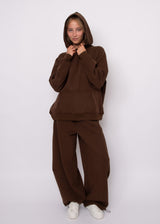 Beata Fleece Barrel Pant | Mohagany