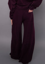 Phyllis Wide Leg Pants | Deep Plum