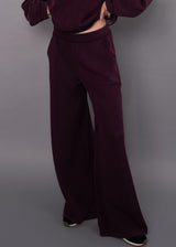 Phyllis Wide Leg Pants | Deep Plum