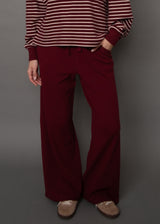 Philo Cozy Waffle Pant | Deep Burgundy