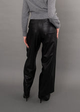 Philona Faux Leather Pant | Black