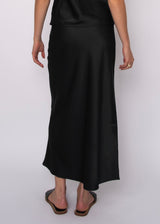 Alicent Satin Skirt | Black