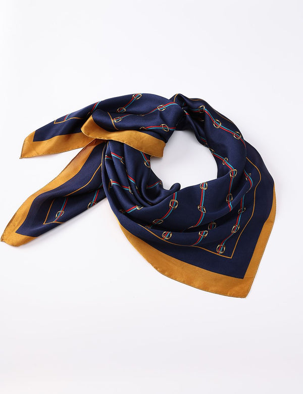 Satin Scarf | Gold Buckle