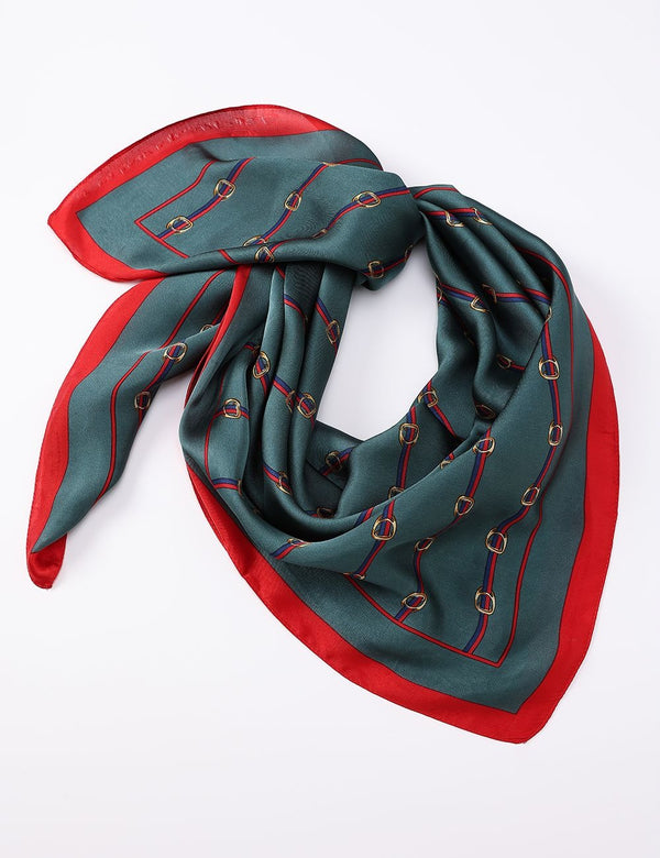 Satin Scarf | Red Buckle
