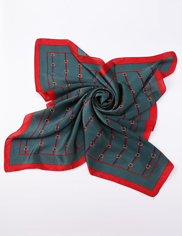 Satin Scarf | Red Buckle