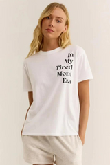 Tired Mom Era Tee | White - FINAL SALE