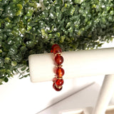 Retro Classic Beaded Bracelet | Amber & Gold