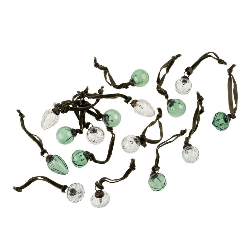 Mini Glass Ornament | Green