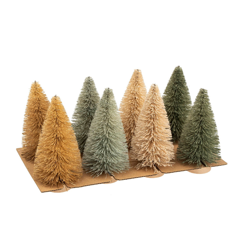 Bottle Brush Trees | Set of 8