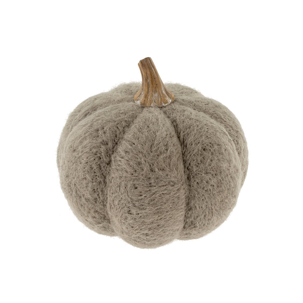 Large Felt Pumpkin | Grey - FINAL SALE