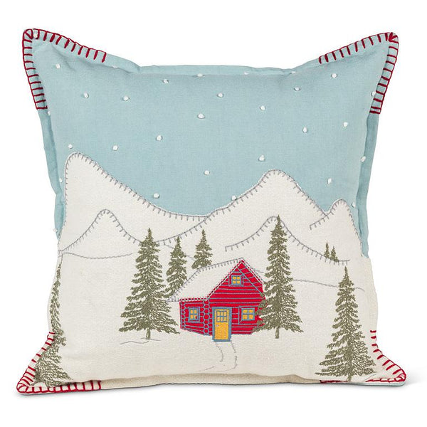 Winter Cabin Cushion | 17x17