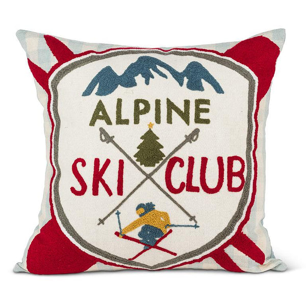 Alpine Ski Club Cushion | 17x17