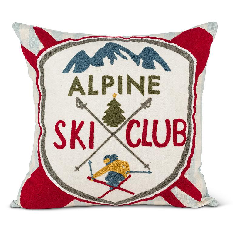 Alpine Ski Club Cushion | 17x17