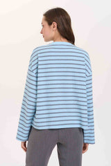 Lincoln Top | Blue Stripe