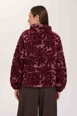 Daisy 1/4 Zip Fleece Jacket | Bordeaux