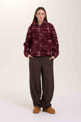 Daisy 1/4 Zip Fleece Jacket | Bordeaux