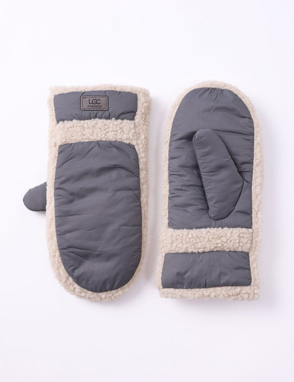 Sherpa Mittens | Grey