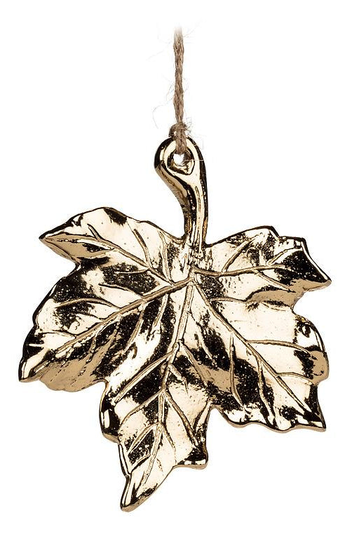 Gold Maple Leaf Ornament