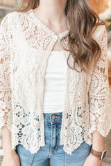 Maren Crochet Top | Natural