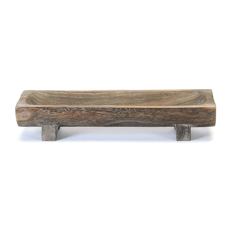 Rectangle Carved Wooden Tray | Small