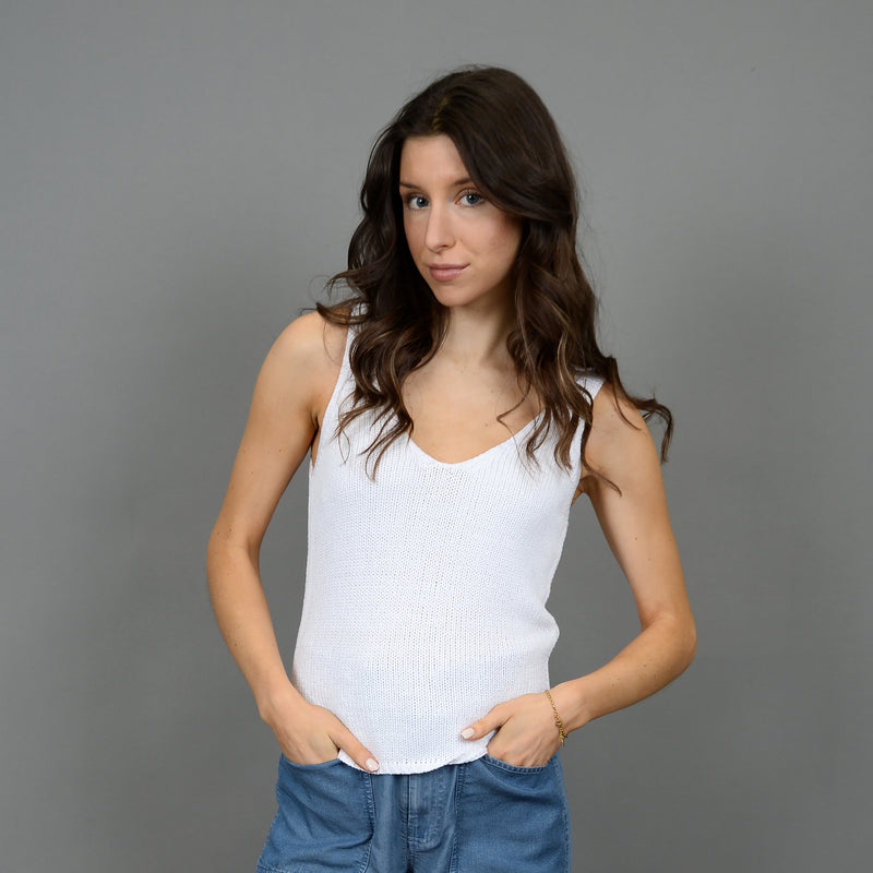 Lali Tank | White - FINAL SALE