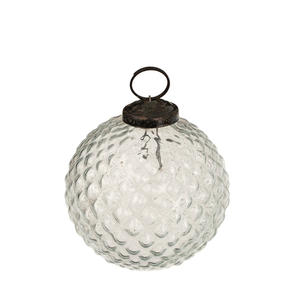 Vintage Bauble Ornament | Clear
