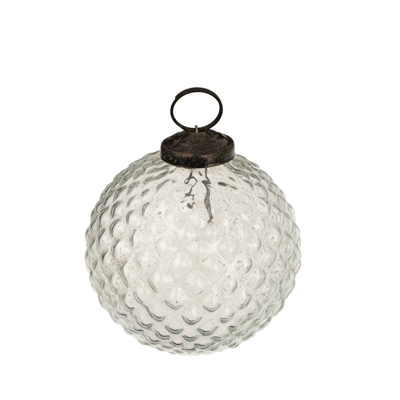 Vintage Bauble Ornament | Clear