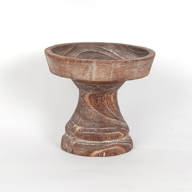 Round Wood Pedestal | Large
