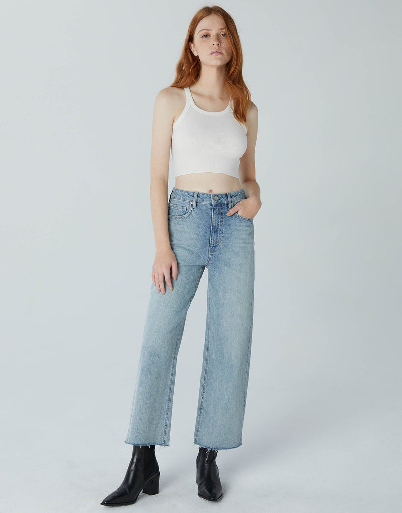 Noemi Wide Leg Crop Jeans | Brisk