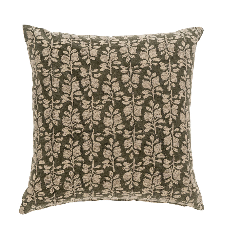 Arbor Block Print Cushion 20x20 | Green