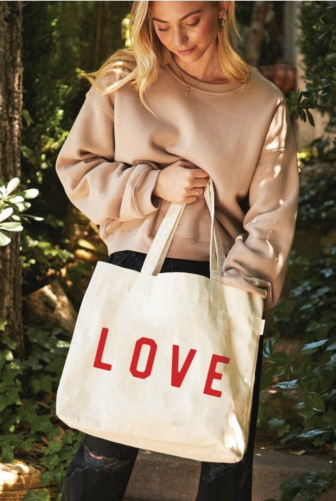 Love Canvas Tote Bag - FINAL SALE
